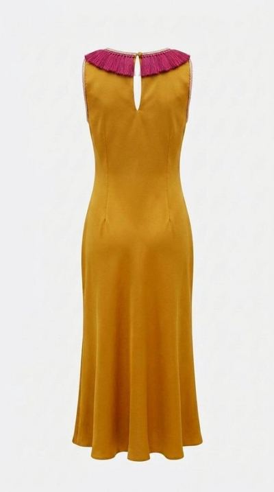 Платье Destiny Fringe Dress — Saffron Bloom 2