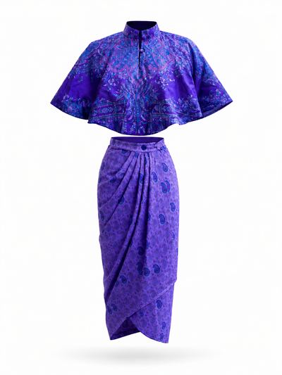 Костюм шёлковый Violet Paisley 1